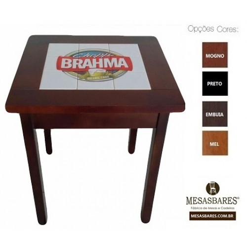 Mesa de Madeira Azulejada para Bar Vários Tamanhos - MesasBares - Cod: 1579